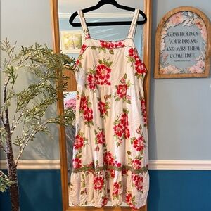 LC Lauren Conrad White Floral Sundress